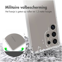 Accezz Xtreme Impact Backcover voor Samsung Galaxy S25 Ultra Telefoonhoesje Transparant