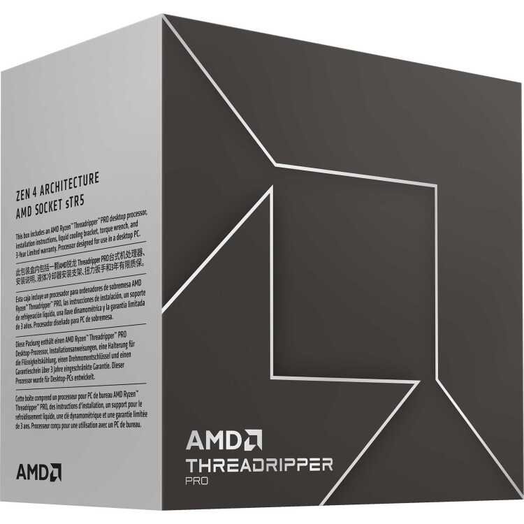 AMD Ryzen Threadripper PRO 7965WX, 4,2 GHz (5,3 GHz Turbo Boost) processor