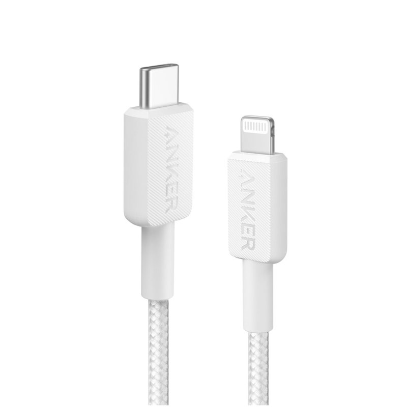 Anker 322 USB-C to Lightning Cable (6ft Braided) Kabel Wit