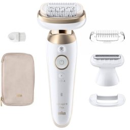 Elektrische epilator - BRAUN - Silk-??pil 9 Flex - Gemakkelijk ontharen - 9-041 3D - Wit/Goud