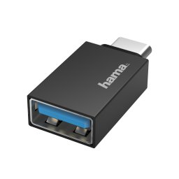 Hama USB-C-OTG-Adapter to USB-A, USB 3.2 Gen1, 5 Gbps Kabel Zwart