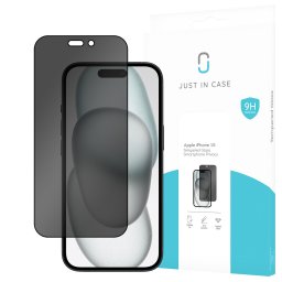 Just in Case Privacy Tempered Glass voor Apple iPhone 15 Smartphone screenprotector