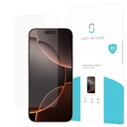 Just in Case Tempered Glass voor Apple iPhone 16 Pro Smartphone screenprotector