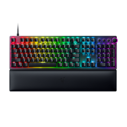 Razer Huntsman V2 - Optical Gaming Keyboard with Near-zero Input Latency - Doubleshot PBT Keycaps - Sound Dampening Foam - Clicky Purple Switch - French Layout