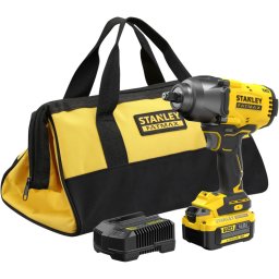 Stanley FATMAX 18V V20 draadloze borstelloze Slagmoersleutel SFMCF940M1-QW slagmoersleutel Incl. Accu, Oplader, Draagtas