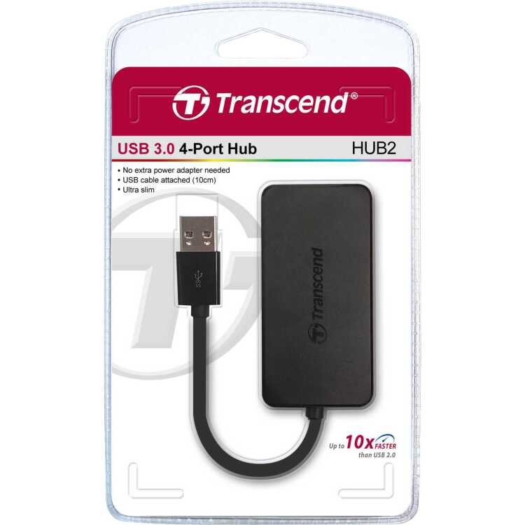 Transcend 4-Port USB 3.0 Hub usb-hub 4x USB 3.0