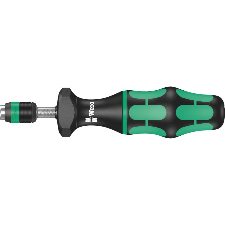 Wera Serie 7400 Kraftform instelbare momentschroevendraaier draaimomentsleutel 1.2 tot 3.0 Nm, met Rapidaptor snelwisselhouder